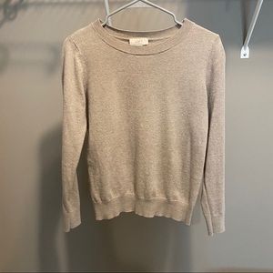 Loft beige sweater size small